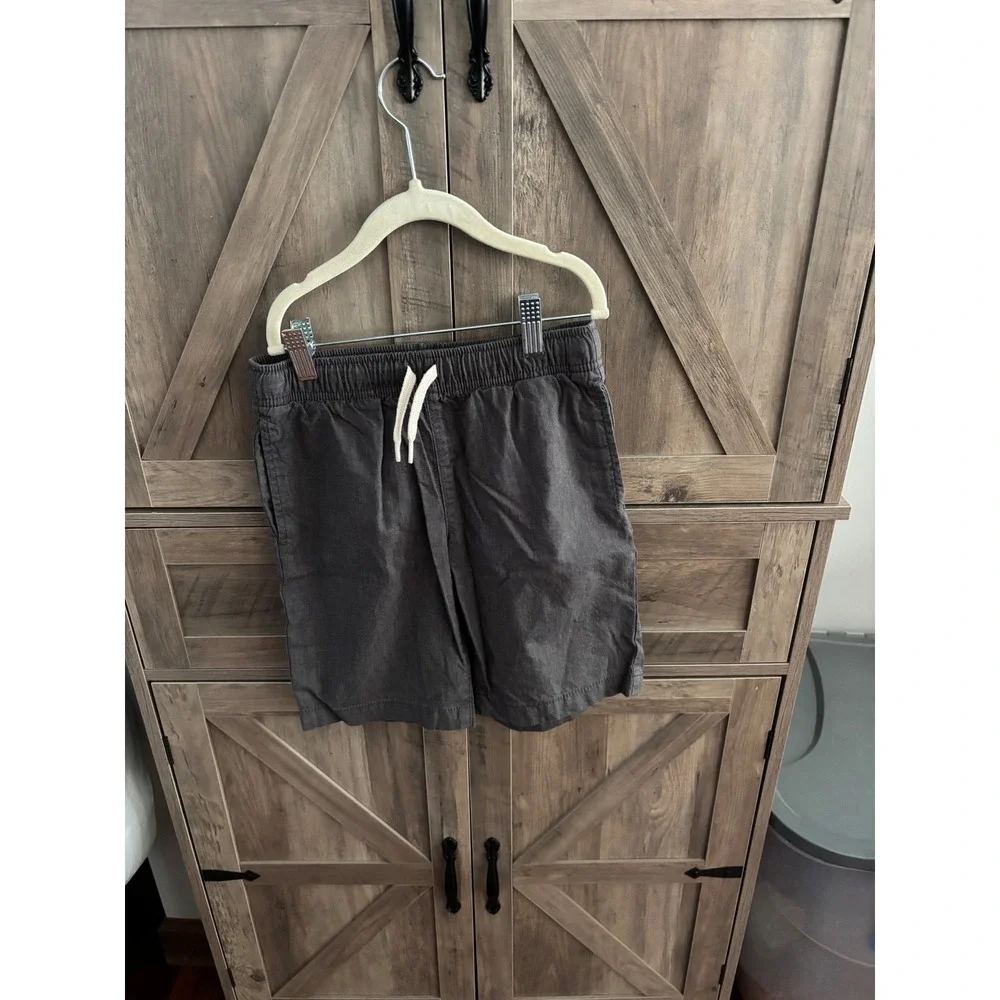 Old Navy Boys Size M 8 Pull On Shorts Bundle Khaki Gray Sage Green 3 Pack